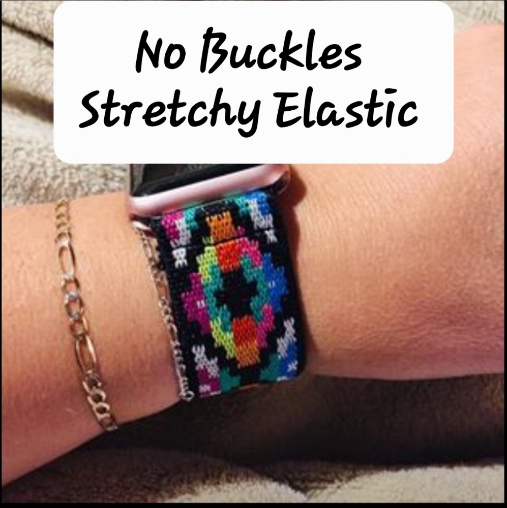 Elastic watch band for I-Watch